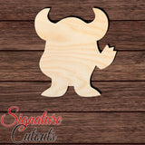 Monster 012 Shape Cutout for Crafting, Home & Room Décor, and other DIY projects - Many Sizes Available