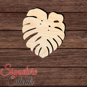 Monstera Leaf 003 Shape Cutout in Wood, Acrylic or Acrylic Mirror - Signature Cutouts
