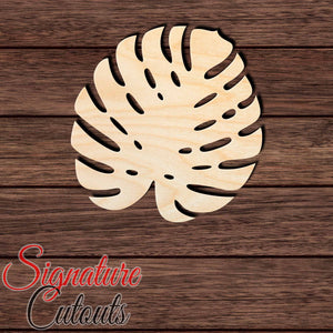 Monstera Leaf 004 Shape Cutout in Wood, Acrylic or Acrylic Mirror - Signature Cutouts