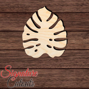 Monstera Leaf 011 Shape Cutout in Wood, Acrylic or Acrylic Mirror - Signature Cutouts