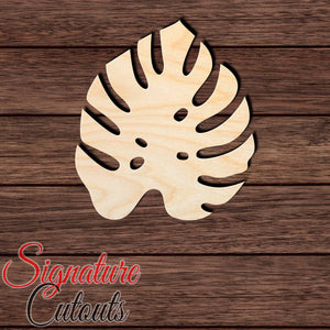 Monstera Leaf 014 Shape Cutout in Wood, Acrylic or Acrylic Mirror - Signature Cutouts