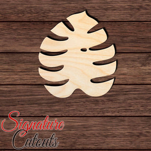 Monstera Leaf 015 Shape Cutout in Wood, Acrylic or Acrylic Mirror - Signature Cutouts