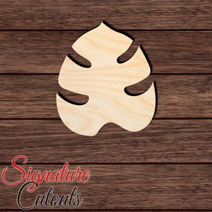 Monstera Leaf 016 Shape Cutout in Wood, Acrylic or Acrylic Mirror - Signature Cutouts