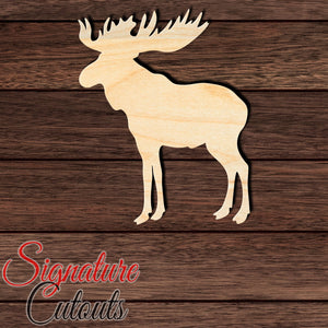 Moose 002 Shape Cutout in Wood, Acrylic or Acrylic Mirror - Signature Cutouts