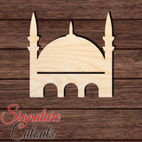 Mosque 001 Shape Cutout in Wood, Acrylic or Acrylic Mirror - Signature Cutouts