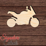 Motorcycle 002 Shape Cutout in Wood