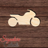 Motorcycle 004 Shape Cutout in Wood, Acrylic or Acrylic Mirror - Signature Cutouts