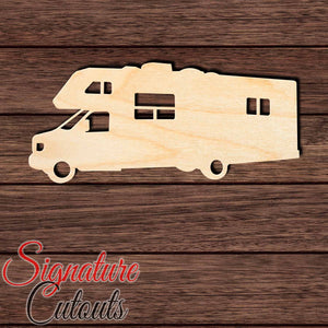Motorhome 001 Shape Cutout in Wood, Acrylic or Acrylic Mirror - Signature Cutouts