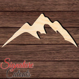 Mountain 004 Shape Cutout in Wood, Acrylic or Acrylic Mirror - Signature Cutouts
