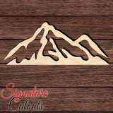 Mountain 005 Shape Cutout in Wood, Acrylic or Acrylic Mirror - Signature Cutouts