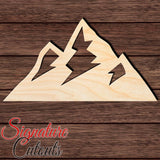 Mountain 014 Shape Cutout in Wood, Acrylic or Acrylic Mirror - Signature Cutouts