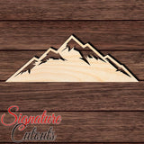 Mountain 018 Shape Cutout in Wood, Acrylic or Acrylic Mirror - Signature Cutouts