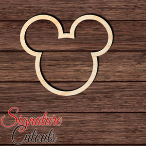 Mouse Head Outline 001 Shape Cutout - Signature Cutouts