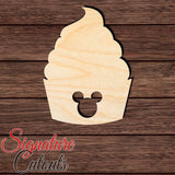 Mouse Pineapple Whip 001 Shape Cutout in Wood