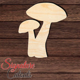 Mushroom 003 Shape Cutout in Wood
