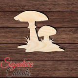 Mushroom 009 Shape Cutout in Wood, Acrylic or Acrylic Mirror - Signature Cutouts