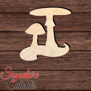 Mushroom 010 Shape Cutout in Wood, Acrylic or Acrylic Mirror - Signature Cutouts