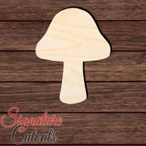 Mushroom 012 Shape Cutout in Wood, Acrylic or Acrylic Mirror Craft Shapes & Bases Signature Cutouts 