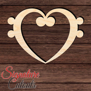 Music Note 004 Shape Cutout in Wood, Acrylic or Acrylic Mirror - Signature Cutouts