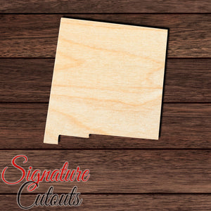 New Mexico State Shape Cutout in Wood, Acrylic or Acrylic Mirror - Signature Cutouts