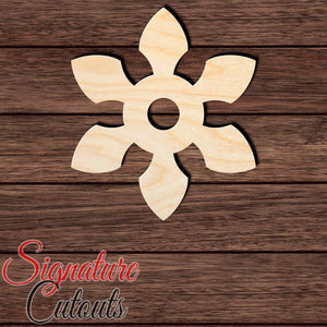 Ninja Star 008 Shape Cutout in Wood, Acrylic or Acrylic Mirror - Signature Cutouts