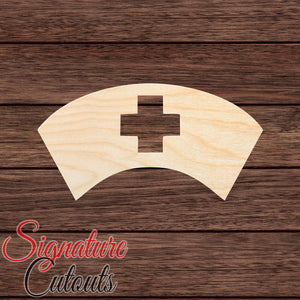 Nurse Hat 001 Shape Cutout in Wood, Acrylic or Acrylic Mirror - Signature Cutouts