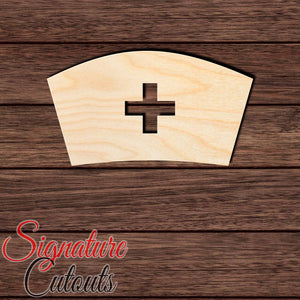 Nurse Hat 002 Shape Cutout in Wood, Acrylic or Acrylic Mirror - Signature Cutouts