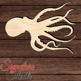 Octopus 002 Shape Cutout in Wood, Acrylic or Acrylic Mirror - Signature Cutouts
