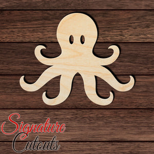 Octopus 003 Shape Cutout in Wood, Acrylic or Acrylic Mirror - Signature Cutouts