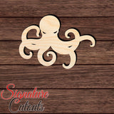 Octopus 004 Shape Cutout in Wood, Acrylic or Acrylic Mirror - Signature Cutouts