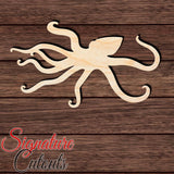 Octopus 010 Shape Cutout in Wood