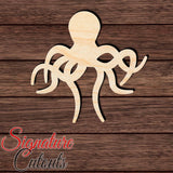 Octopus 011 Shape Cutout in Wood, Acrylic or Acrylic Mirror - Signature Cutouts