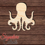 Octopus 013 Shape Cutout in Wood