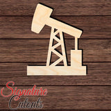 Oil Well Pump 002 Shape Cutout in Wood, Acrylic or Acrylic Mirror Craft Shapes & Bases Signature Cutouts 