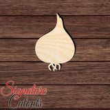 Onion 001 Shape Cutout in Wood, Acrylic or Acrylic Mirror - Signature Cutouts