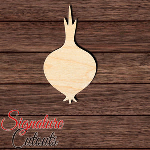 Onion 002 Shape Cutout in Wood, Acrylic or Acrylic Mirror - Signature Cutouts