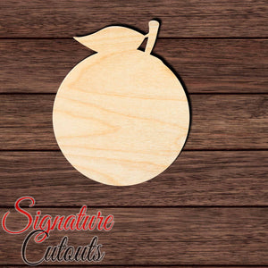 Orange Fruit 001 Shape Cutout in Wood, Acrylic or Acrylic Mirror Craft Shapes & Bases Signature Cutouts 