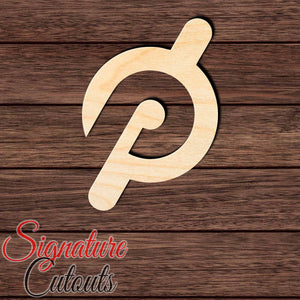 P Logo Exercise Shape Cutout in Wood, Acrylic or Acrylic Mirror - Signature Cutouts