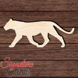Panther 002 Shape Cutout in Wood