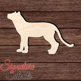 Panther 003 Shape Cutout in Wood