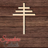 Papal Cross Shape Cutout in Wood, Acrylic or Acrylic Mirror - Signature Cutouts