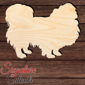 Pekingese Shape Cutout in Wood, Acrylic or Acrylic Mirror - Signature Cutouts
