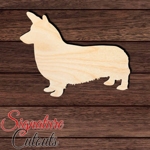 Pembroke Welsh Corgi Shape Cutout in Wood, Acrylic or Acrylic Mirror - Signature Cutouts
