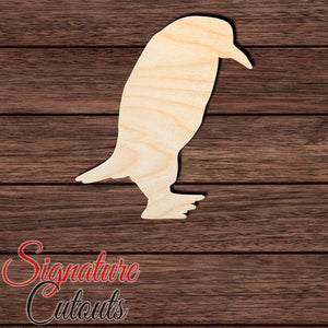 Penguin 003 Shape Cutout in Wood, Acrylic or Acrylic Mirror - Signature Cutouts