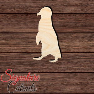 Penguin 013 Shape Cutout in Wood, Acrylic or Acrylic Mirror - Signature Cutouts