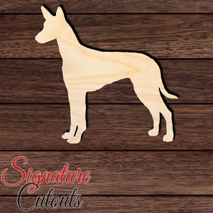 Pharaoh Hound Shape Cutout in Wood, Acrylic or Acrylic Mirror - Signature Cutouts