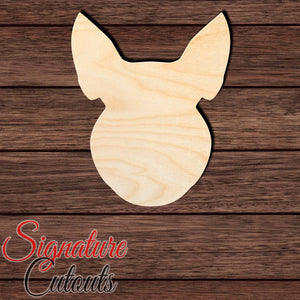 Pig Head Shape Cutout in Wood, Acrylic or Acrylic Mirror - Signature Cutouts