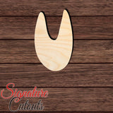 Pig Track Shape Cutout in Wood