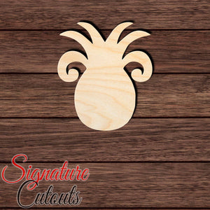 Pineapple 001 Shape Cutout in Wood, Acrylic or Acrylic Mirror - Signature Cutouts