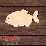 Piranha 003 Shape Cutout in Wood